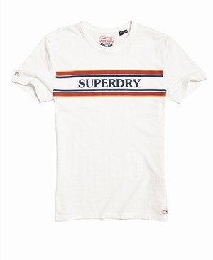 Superdry Vintage Text Graphic Női Pólók Fehér | CWUPF5398